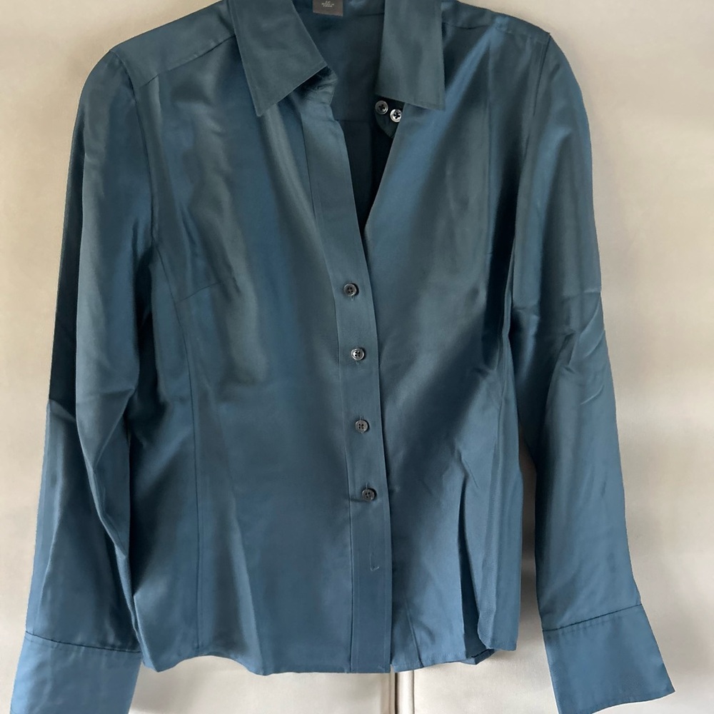 Blue Button-Up Shirt
